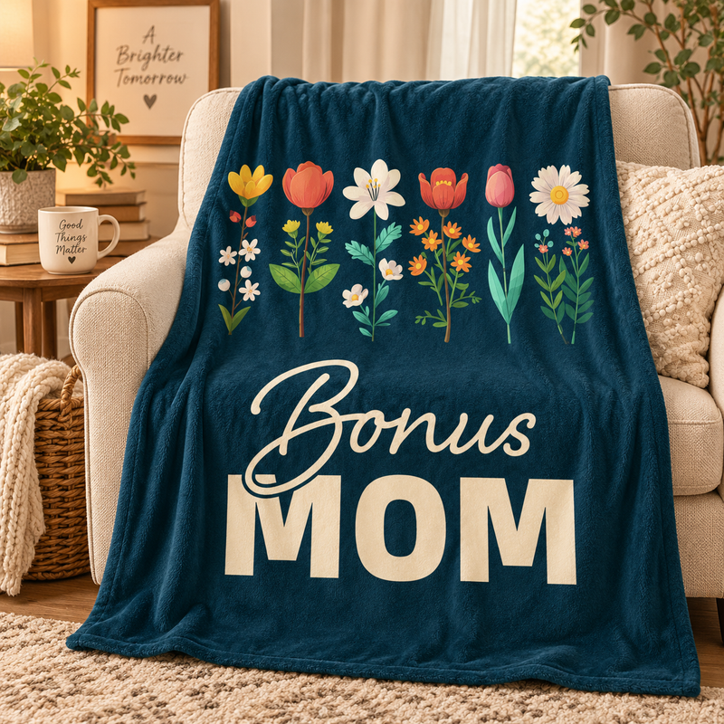 Bonus Mom – Jersey Fleece Blanket