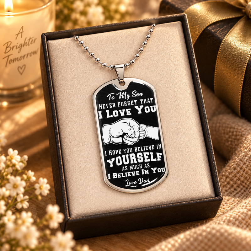 Believe In Yourself - Dog Tag Necklace